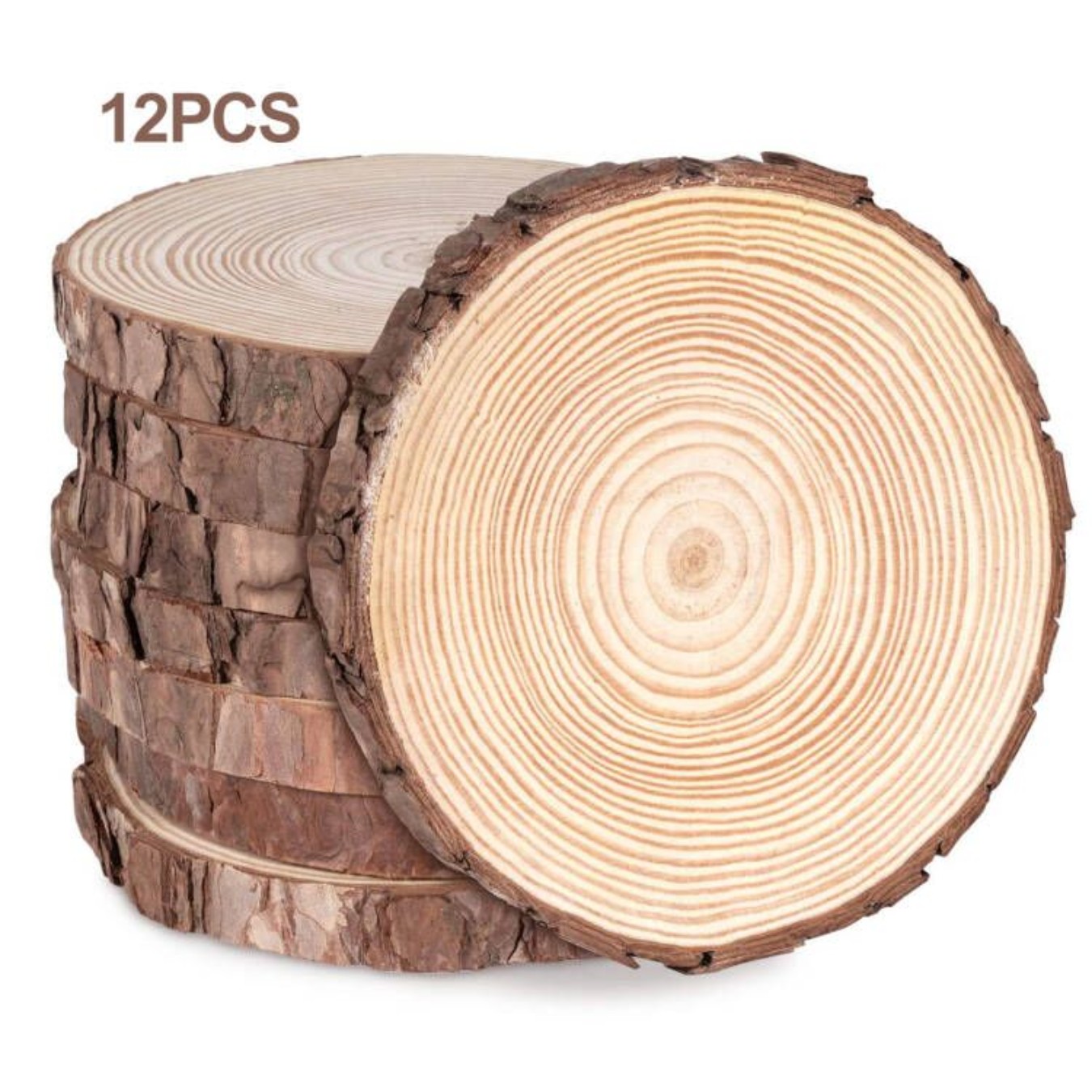 Oud Wood Chip - 12pcs 나무 조각 두꺼운 소나무 나무