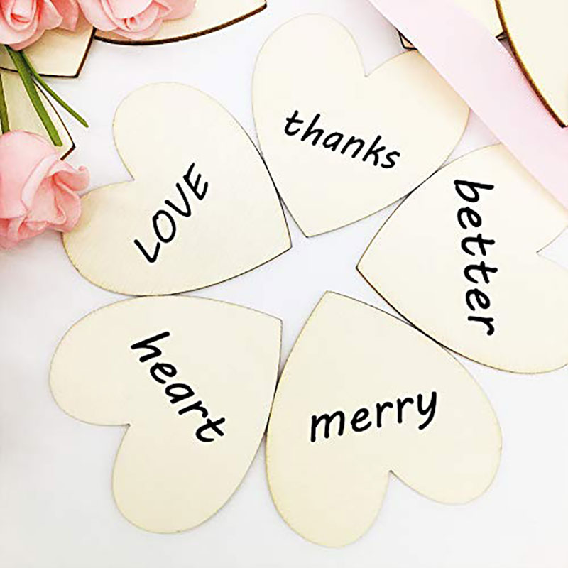 3-100Pcs 미완성 된 나무 마음 빈 나무 조각 1 - Oud Wood Chip 리뷰 및 가격
